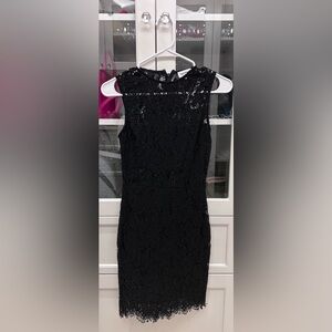 Black lace dress